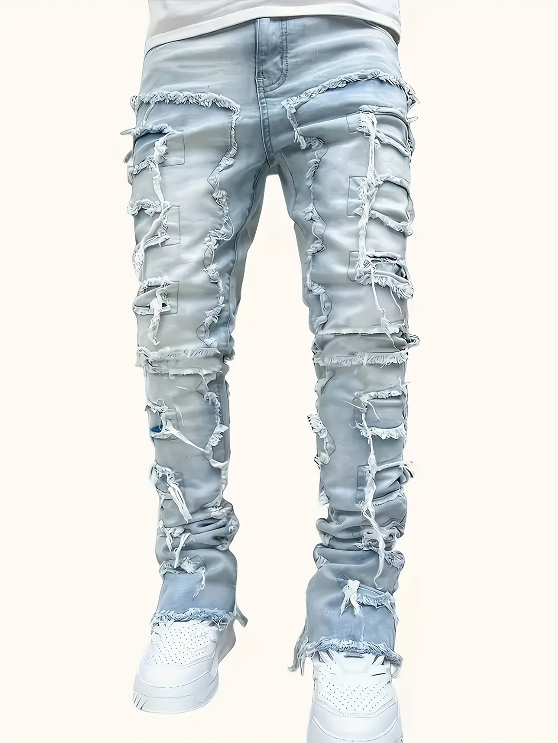 FRINGE DENIM - PANTS